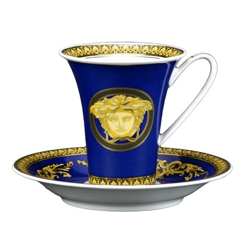 versace medusa blue cup